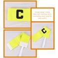 thumbnail image 3 of Captain Armband Nylon Yellow For Soccer Equipment 2Pcs 5.3x2.4x0.2in, 3 of 8