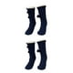 thumbnail image 1 of Calcetines tipo Pantufla Sonducket Antideslizantes Transpirables Forro Polar Mujer Textura Clásicos Vibrantes 2Conjunto Armada, 1 of 6