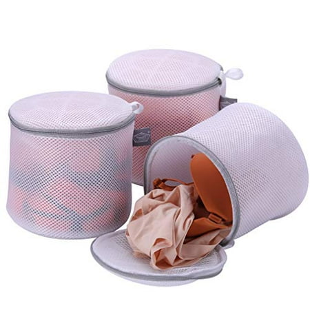 

Pack of 3 Delicate Bra Washing bag - High Permeability Sandwich Fabric Lingerie Laundry Bag- Underwear Bag for Bras socks Panty Undershirt