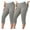 Gray, variant on lmcalzta 2 Pack Capri Leggings for Women Plus Size Yoga Gym High Waisted Capri Pants L-5xl