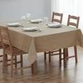 thumbnail image 3 of Teflon Addison 100% Microfiber  Spill Proof and Wrinkle Resistant Tablecloth, 60 x 84 inch, Tan, 3 of 8