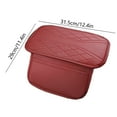 thumbnail image 3 of Nrmrqz Car Center Armrest Cover - Universal Leather Elbow Support Pad with High Padding, 31.5x29x1cm, Storage Bag for Cars - Black/Red/Gray/Coffee/Beige, 3 of 6