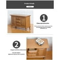 thumbnail image 4 of 1/12 Scale Handmade Wooden Bedside Table with Functional Drawer, Realistic Doll house Furniture for Living Room Displays, 4 of 7