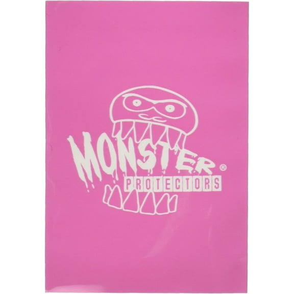 Sleeves - Monster Protector Sleeves - Smaller Size Gloss with Monster Logo - PINK (Fits Yugioh and Multi-Colored