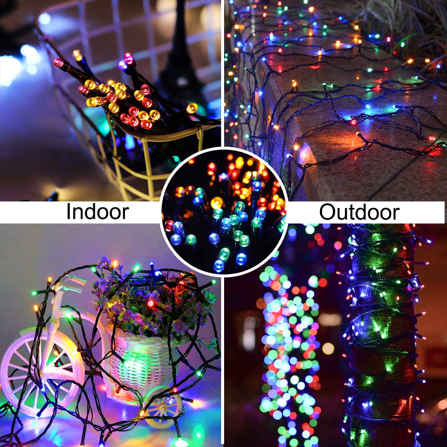 AC110V/220V 10M/32.8 Feet Waterproof IP67 Outdoor Use LED Christmas Holiday  String Lights