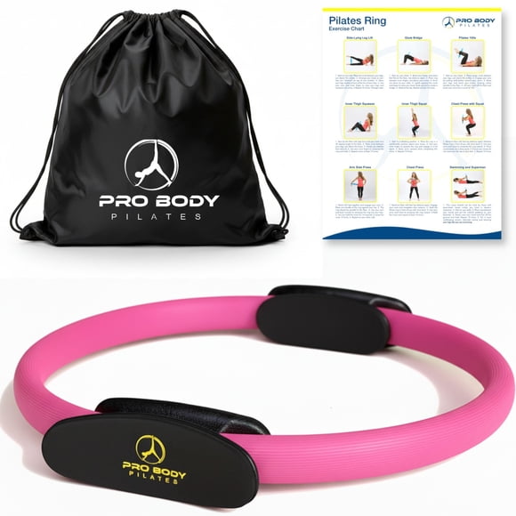 Anillo de Pilates ProBody Pilates 36 cm Resistencia Rosa