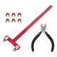 thumbnail image 3 of Kit de giro de arco de tiro con arco juego de alicates de puntos de sujeción de cuerda de arco de posicionamiento de punto de hebilla para arco inverso ANGGREK Otros, 3 of 8