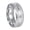 Silver, variant on PAMTIER Men's Stainless Steel Hip Hop 8mm Scrub 2 Rows Groove Sandblast Finish Biker Ring Beveled Edges Black Size 8