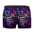 thumbnail image 5 of Mens Underwear Boxer Briefs Valentine Heart Print Fashion Stretch Ventilate Cotton Underpants Elastic Waistband Soft Comfortable Trunks Purple XL, 5 of 5