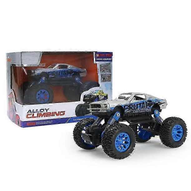 Mini children's alloy off-road vehicle, cartoon car model toy car climbing car