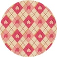 thumbnail image 1 of Ahgly Company Machine Washable Indoor Square Transitional Red Area Rugs, 3' Square, 1 of 7