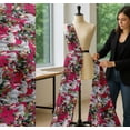 thumbnail image 5 of Soimoi Cotton Voile Fabric Leaves,Floral & Elephant Animal Decor Fabric Printed Yard 42 Inch Wide, 5 of 7