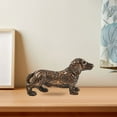 thumbnail image 4 of 8'' Dachshund Figurines, Bronze Dog Statue, Puppy Sculpture, Wiener Dog Decor, Gifts for Dog Loving Friends, 4 of 7