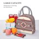 thumbnail image 5 of Balery Fashion Tatreez Bolsa de Almuerzo para Mujeres, Caja de Almuerzo, Bolsa de Almuerzo Pequeña Impermeable, Tote de Almuerzo Reutilizable con Gran Capacidad, 5 of 6