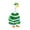 Green Xmas Tree Goose Outfit A8, variant on Fall Porch Goose Outfit Pumpkin Dress Goose Costume for Outdoor Lawn Decor | for 23" Lawn Plastic/Cement Statue, with Basket, Fall Harvest Autumn Thanksgiving Courtyard Garden Patio Yard Decoration