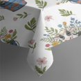 thumbnail image 3 of White Cow Flower Bucket Pattern Rectangle Tablecloth 60"x84",Waterproof Polyester Rectangle Table Cloth, Wipeable Spillproof Polyester Tablecloth for Dining, Camping, Indoor and Outdoor, 3 of 5