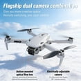 thumbnail image 5 of Foldable Dual-Camera Drone with Brushless Motor, Optical Flow Positioning, 4K HD FPV, Long Flight Time with 2 Batteries, Remote Control – Gray., 5 of 11