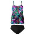 thumbnail image 4 of Babysbule Women's Two Piece Tankini Set Swimsuits Printed Strapless Nylon Swimwear Beachwear Bathing Suit, 4 of 4
