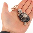 thumbnail image 3 of Miangastore Keychain Turtle Charm Black Alloy Crystal 1Pcs 1.5X6.2X13.4CM, 3 of 9