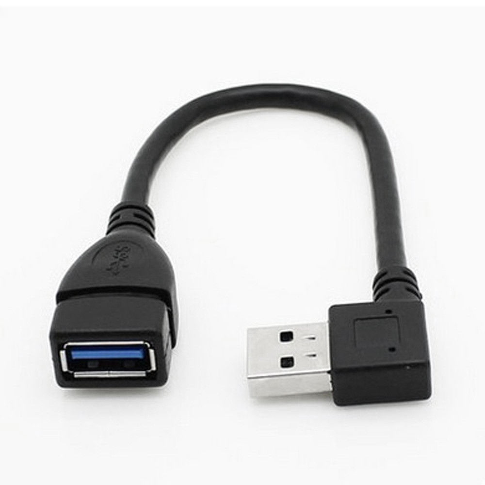 Cables Up Down Right Angled 90 Degree USB 3.0 A Male to Female Extension Cable White Cable Length: 20cm, Color: Down