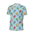 thumbnail image 6 of Wukai Modern Ice Cream Print Men's Short-Sleeved Mesh T-Shirt,Quick-Dry Short Sleeve Workout T-Shirt-X-Small, 6 of 8