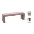 thumbnail image 5 of Meridian Furniture Minimalist Pink Velvet Bench, 5 of 5