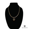 thumbnail image 1 of Collar de oro de 14 quilates con colgante de Alas de corazón, el mejor regalo unisex para madre, padre, novia, novio, ella, él, collar de cadena Figaro de 14 quilates de Aria Jeweler Daily, 1 of 5
