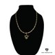 thumbnail image 1 of Collar de oro de 14 quilates con colgante de Alas de corazón, el mejor regalo unisex para madre, padre, novia, novio, ella, él, collar de cadena Figaro de 14 quilates de Aria Jeweler Inc Aria Jeweler Inc Fashion, 1 of 5