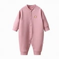 thumbnail image 5 of JUMEYU Newborn Boy Clothes Winter Newborn Baby Boy Girl Romper Clothes Infant Ribbed Romper Bodysuit Jumpsuit Outfits 0 3 6 9 12 18 24 Months (Light Pink,6-12 Months), 5 of 5