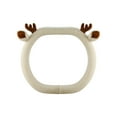 thumbnail image 2 of Hometravel Double D Steering Wheel Cover, Plush Deer Pattern Winter Design, Thermal Protective Sleeve for Enhanced Driving Comfort, 2 of 6
