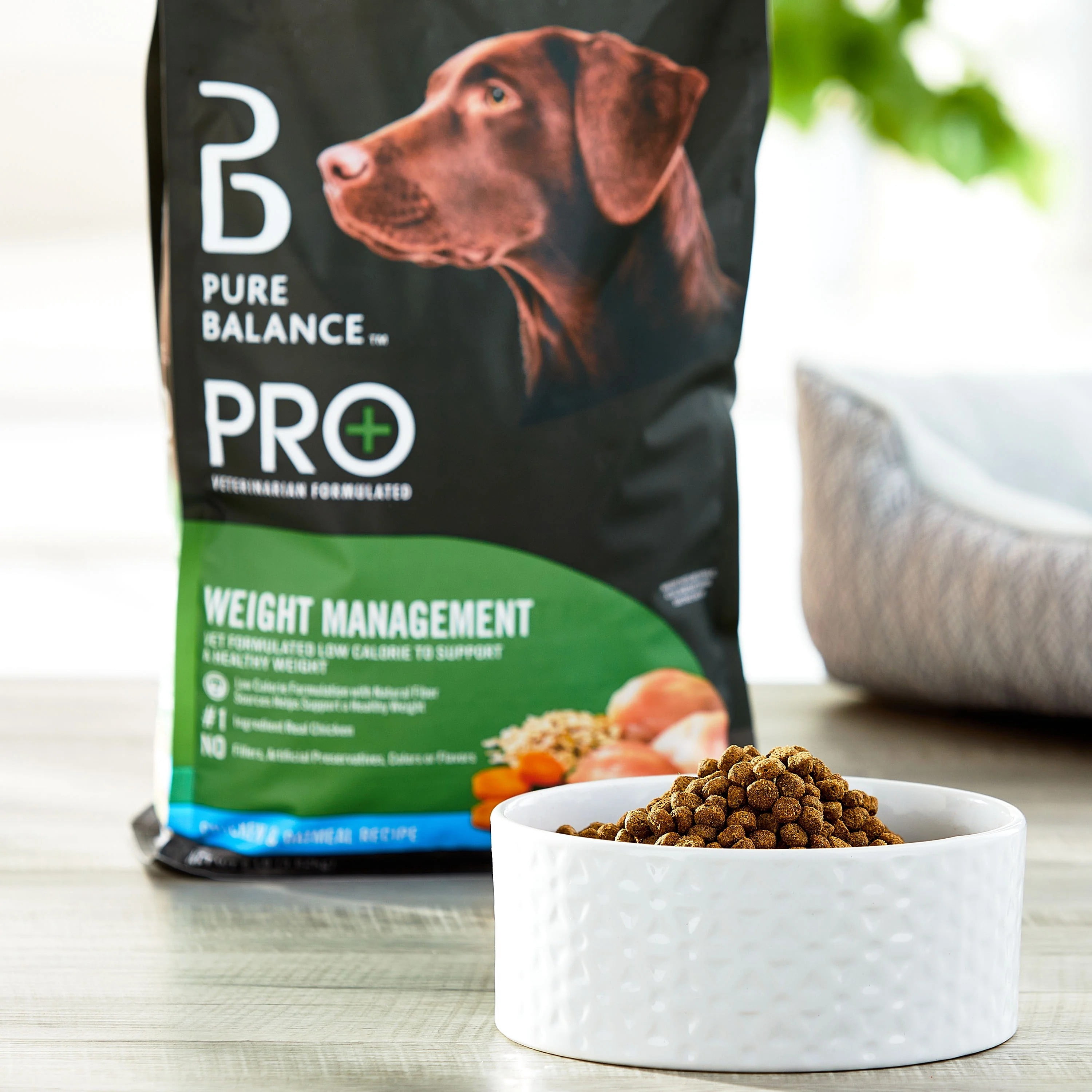 (2 pack) Pure Balance Pro+ Weight Management Chicken and Oatmeal Recipe Dry Dog Food, 8 lb