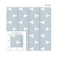 thumbnail image 3 of NextWall Prussian Blue Zen Geo Peel and Stick Wallpaper, 3 of 8