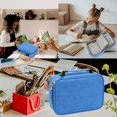thumbnail image 3 of Estuche para lápices, 72 ranuras, multifuncional, con bolsillo interior con cremallera para accesorios pequeños, 3 of 4