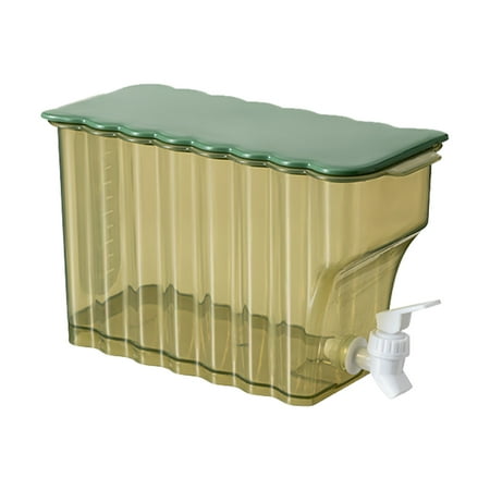 

Tanune Clearance! Glass&Bottle Refrigerator Cold Kettle Household High Resistance Temperate Faucet Juice Jar Cool Kettle Summer Fruit Tea Bottle Drink Bucket 1*Beverage Bucket Clearance Sale Green