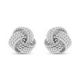 thumbnail image 5 of LeCalla 925 Sterling Silver Light-Weight Italian Design Love Knot Stud Earrings Jewelry for Women and Teen 10MM, 5 of 10