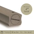 thumbnail image 3 of A&S Mezuzot Aluminum Mezuzah Case with Exclusive Modern Shin Design Easy Peel and Stick Judaica Door Mezuza for 5 Inches Parchment Scroll (Beige, 5 Inches), 3 of 4