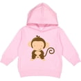 thumbnail image 2 of Inktastic Happy Monkey Toddler Hoodie, 2 of 4