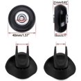 thumbnail image 3 of 40mm x 18mm Luggage Suitcase Replacement Wheels, Rubber Swivel Caster Wheels Bearings Repair Kits, A Set of 4, 3 of 4