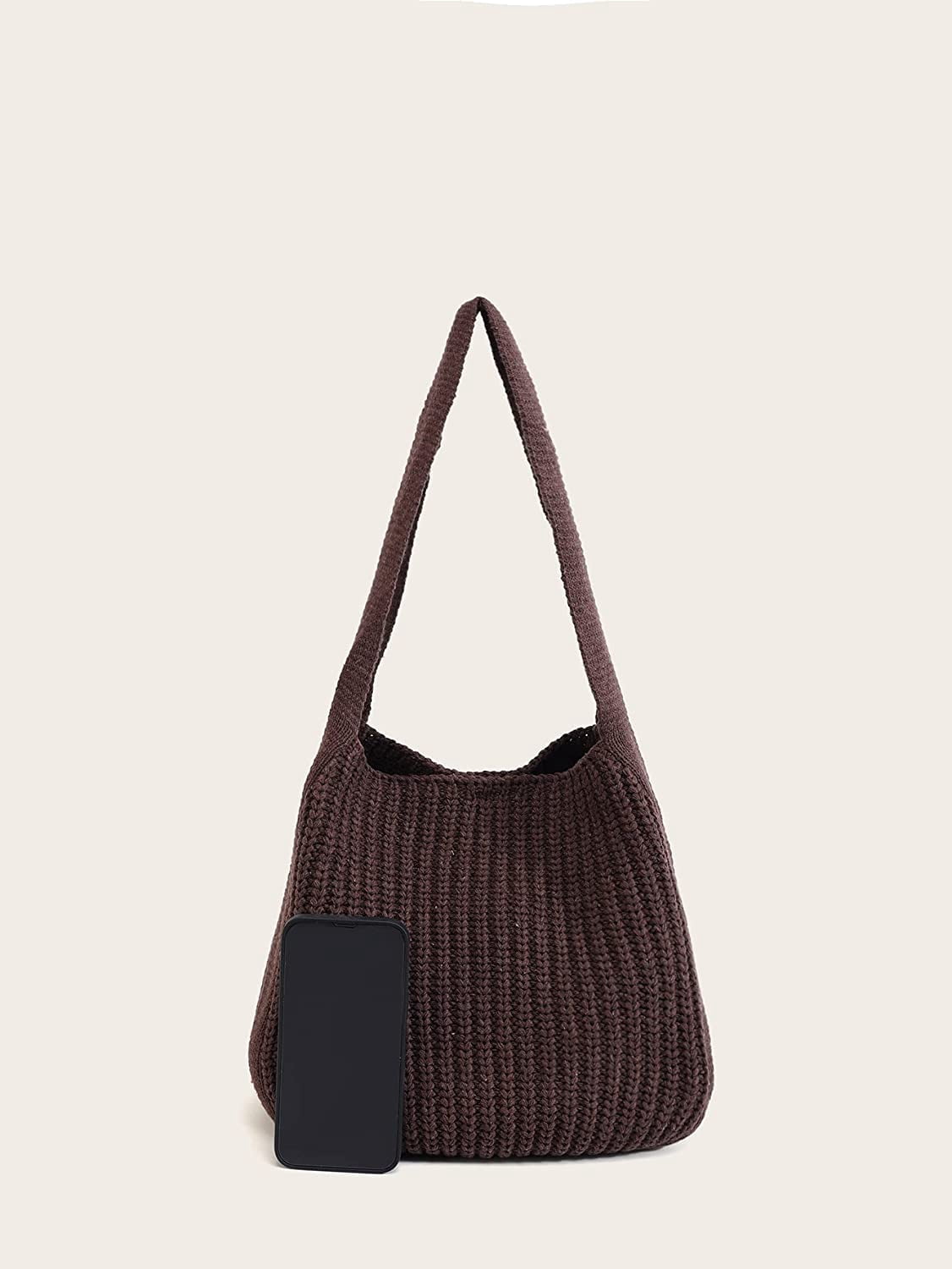 CoCopeaunts Women's Shoulder Handbags Hand crocheted Bags large Shoulder Shopping Bag tote bag aesthetic canvas tote cute tote bags