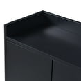 thumbnail image 3 of Modern Dining Sideboard With Plentiful Storage - Black Cabinet Spacious Appealing Gold Details, 3 of 6