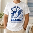 thumbnail image 2 of Save the Sharks Graphic T-Shirt, Unisex Shark Ocean Tee, 2 of 8