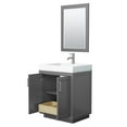 thumbnail image 6 of Wyndham Collection Miranda 30" Wood Single Bathroom Vanity - Dark Blue/Gold, 6 of 7