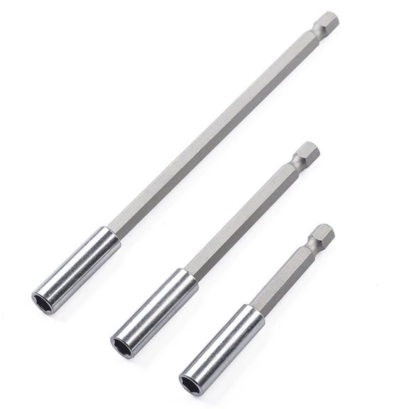 MLINS Drill Bit Extension with Quick Release Magnetic Holder for Drill Use Made of Carbon Steel 75mm 100mm 150mm