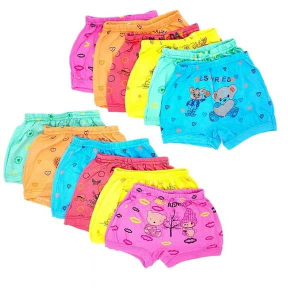 Baby Boys & Girls Cotton Bloomers - Pack of 12 Soft, Breathable, Stylish Diaper Covers