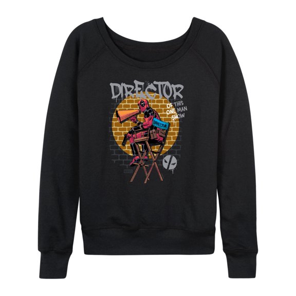 Marvel Deadpool - Director Of Show - Women's French Terry Pullover Long Sleeve Shirt