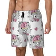 thumbnail image 2 of Fotbe Cartoon Poodle Dog Men’s Swim Trunks Quick Dry Swim Shorts Board Shorts with Mesh Lining-Large, 2 of 9