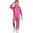 Pink, variant on Kids Girls 80s Hip Hop Tracksuit Long Sleeve Zip Up Top Jacket with Sweatpants Headband Retro Disco Dancewear Pink 8-10