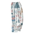 thumbnail image 6 of WTOBBY Women's Merry Christmas Flannel Pajama Pants, Fashionable Print Sleepwear with Holiday Designs,Soft and Warm Women's Pajama Bottoms for Winter Season,Light Blue M, 6 of 6