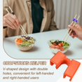 thumbnail image 5 of Uxcell 10 Pcs Chopsticks Helper, Reusable Training Chopstick Hinges Connector for Learners, Orange Red, 5 of 7