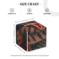 thumbnail image 4 of Gukieu Colorful Reptile And Leaves Print Leather Tissue Box, PVC Waterproof Velcro Opening and Closing Square Tissue Box Holder, Suitable for Home and Office Decoration, 4 of 7